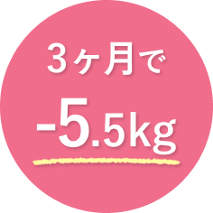 3ヶ月で-5.5kg