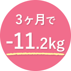3ヶ月で-11.2kg